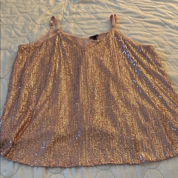 Torrid sequin Pink Cami Top - Picture 4 of 4